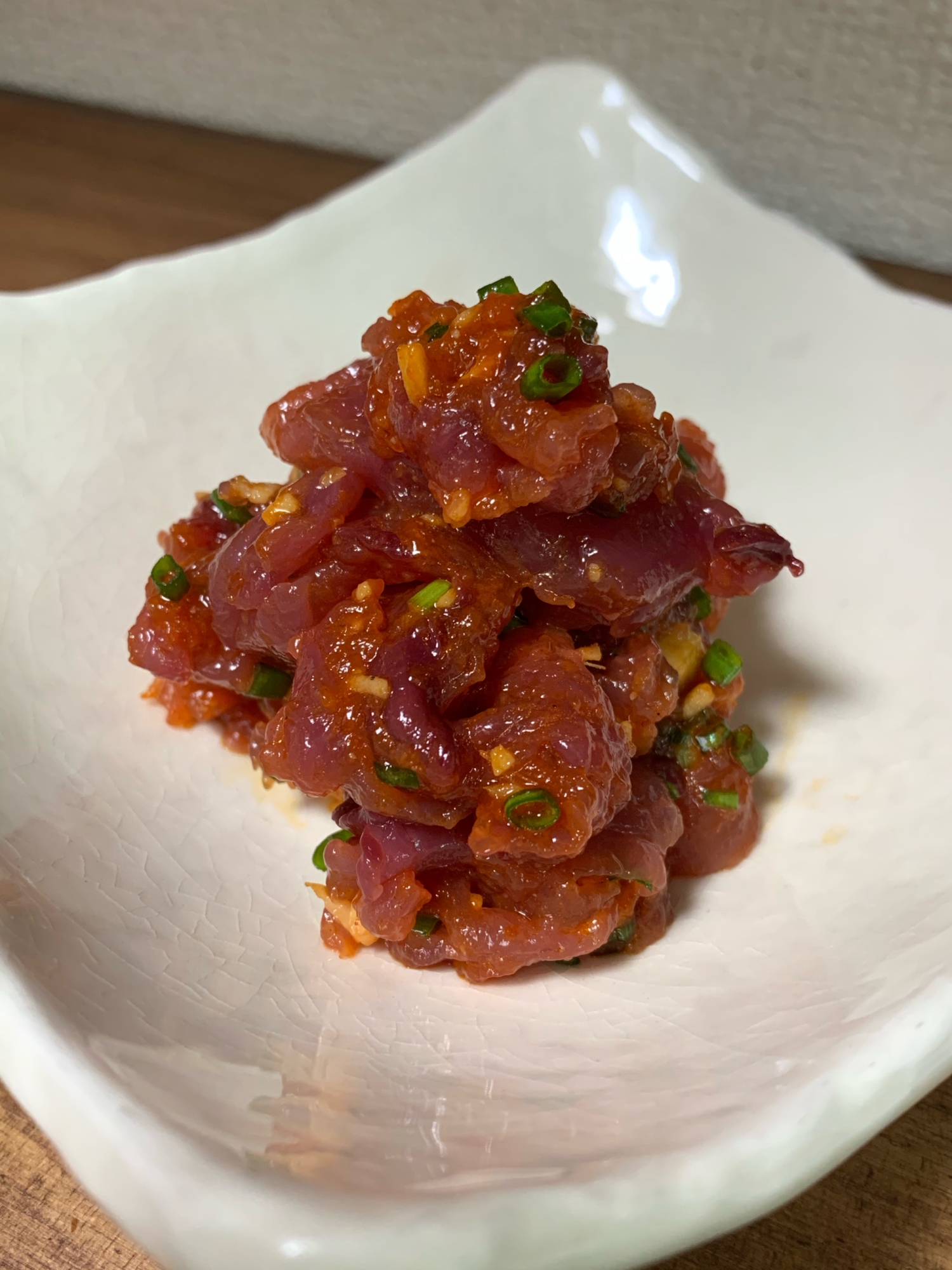 旨味が濃く出る カツオの中落ちユッケ レシピ 作り方 By 魚魚まんま 楽天レシピ 旨味が濃く出る カツオの中落ちユッケ レシピ 作り方 By 魚魚まんま 楽天レシピ