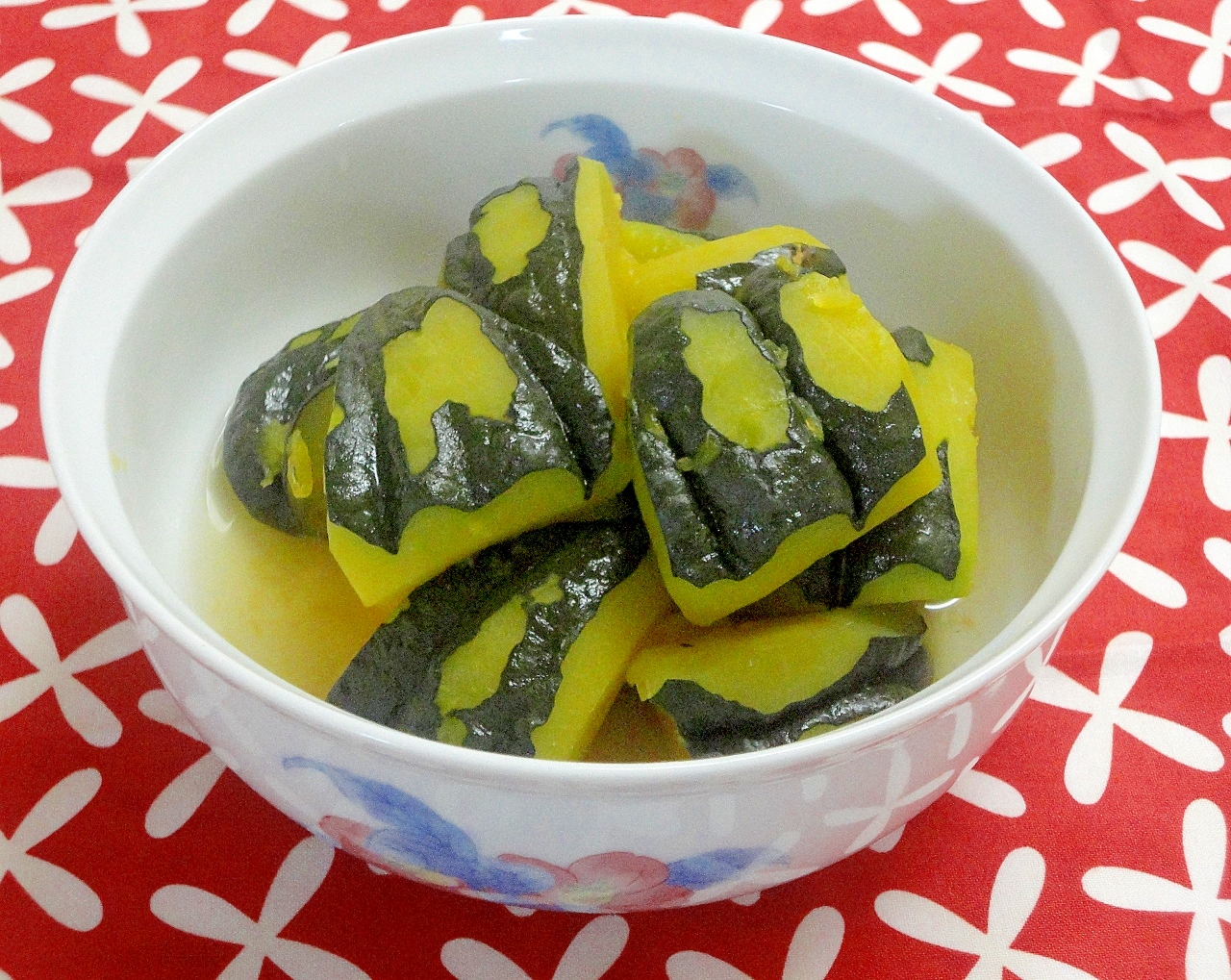 日本かぼちゃの煮物～白だし醤油で