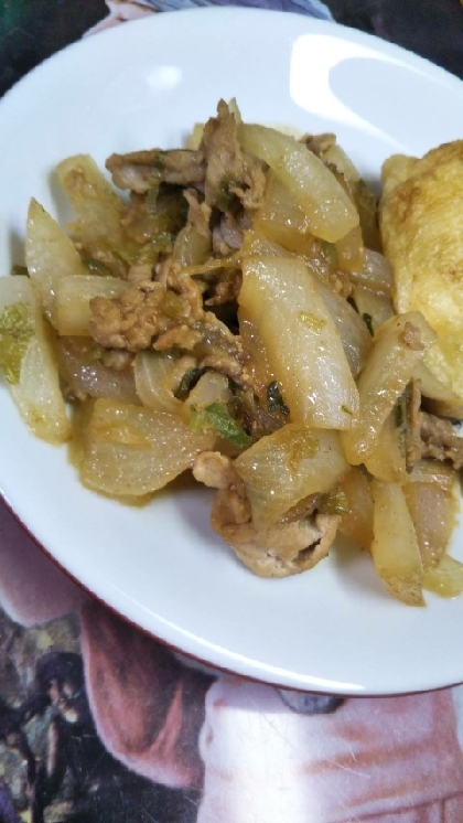 お弁当に☆豚肉と玉ねぎの焼き肉タレ炒め