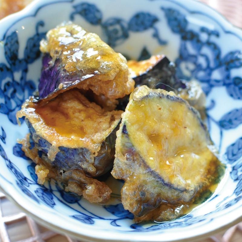 揚げなすの甘酢あん