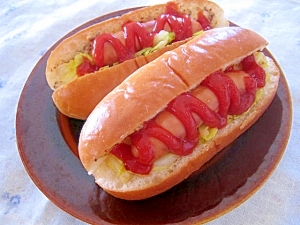 ロールパンで ホットドッグ レシピ 作り方 By ミルク白うさぎ 楽天レシピ