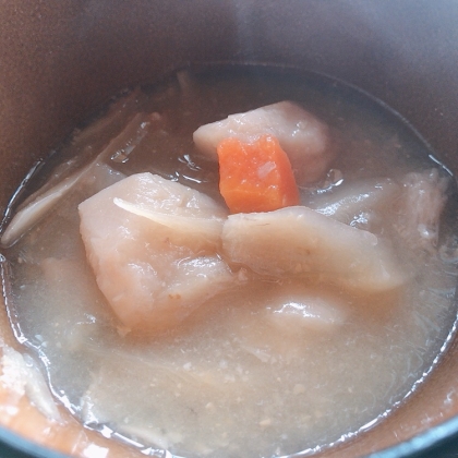 こんばんは⭐︎ 里芋の味噌汁美味しいですね(^-^)
参考にさせて頂きました