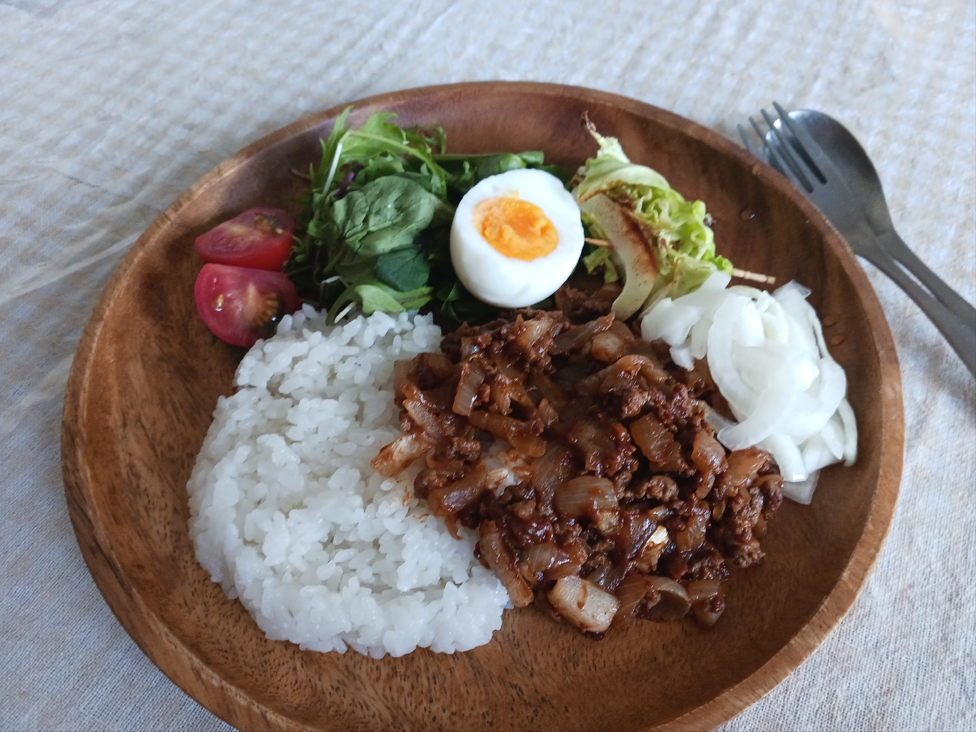 ひき肉のドライカレー☆