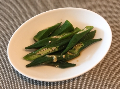 冷たい！夏野菜オクラの煮びたし