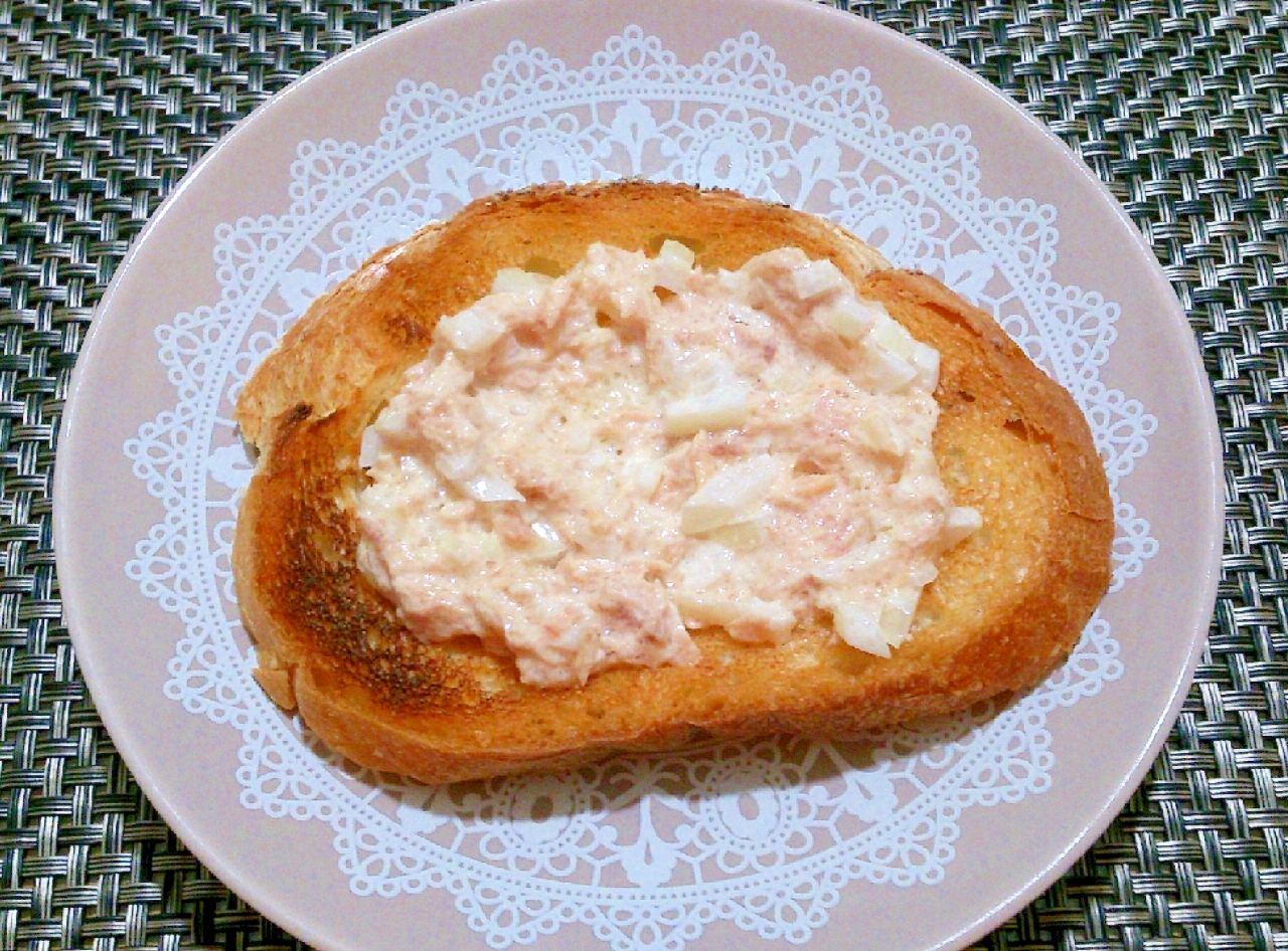 朝食バリエ　ｼｬｷｼｬｷ玉ねぎとツナマヨのディップ