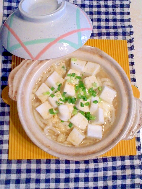 はんぺんと卵の鍋焼きうどん レシピ 作り方 By テツオ63 楽天レシピ