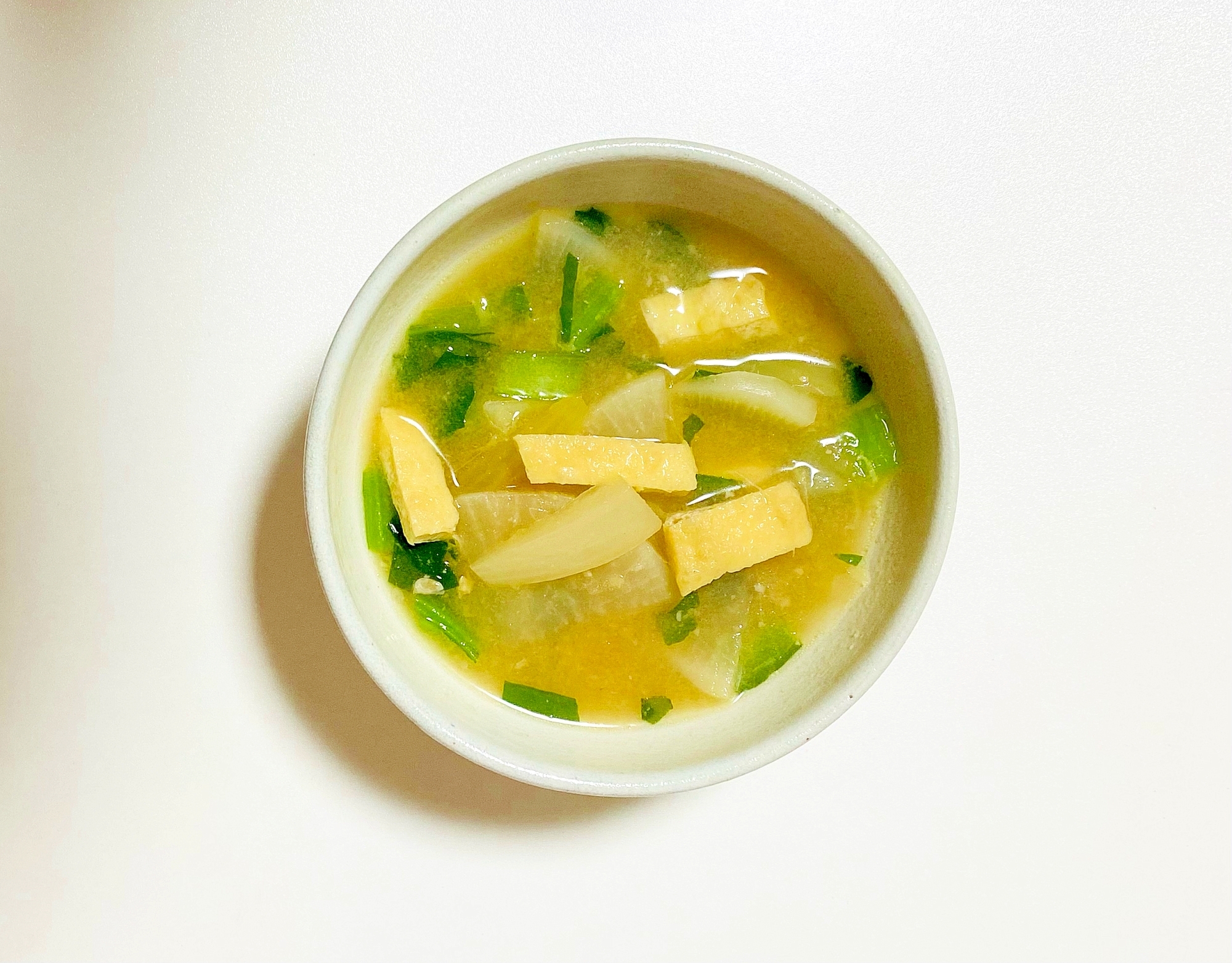 冷凍野菜でお手軽味噌汁