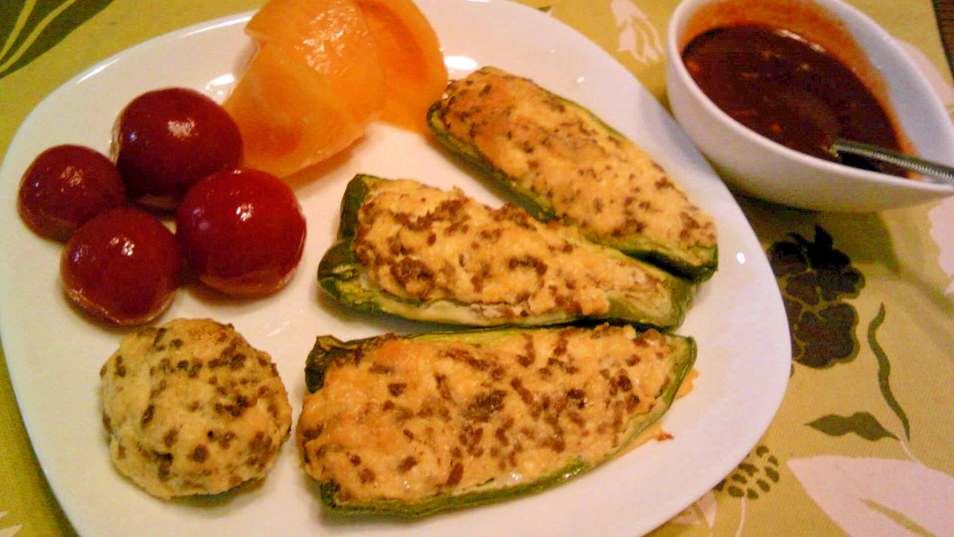 ターキータコスのピーマン詰めのレシピ