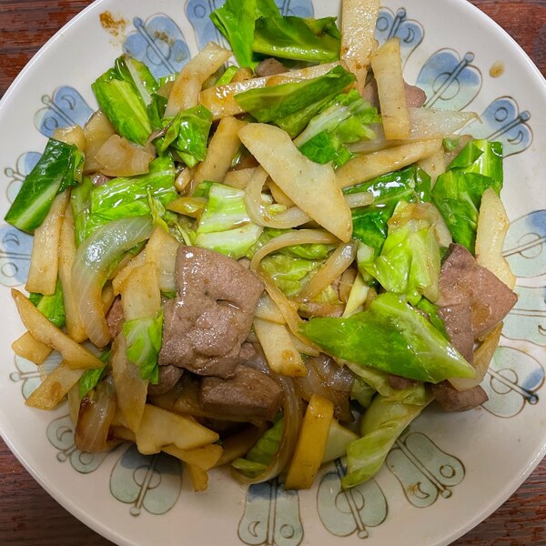 レバーとジャガイモとキャベツの野菜炒め レシピ 作り方 By Toshiharu K 楽天レシピ レバーとジャガイモとキャベツの野菜炒め レシピ 作り方 By Toshiharu K 楽天レシピ