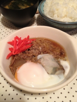 特売肉でも美味！な牛丼☆