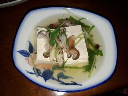 椎茸の湯豆腐