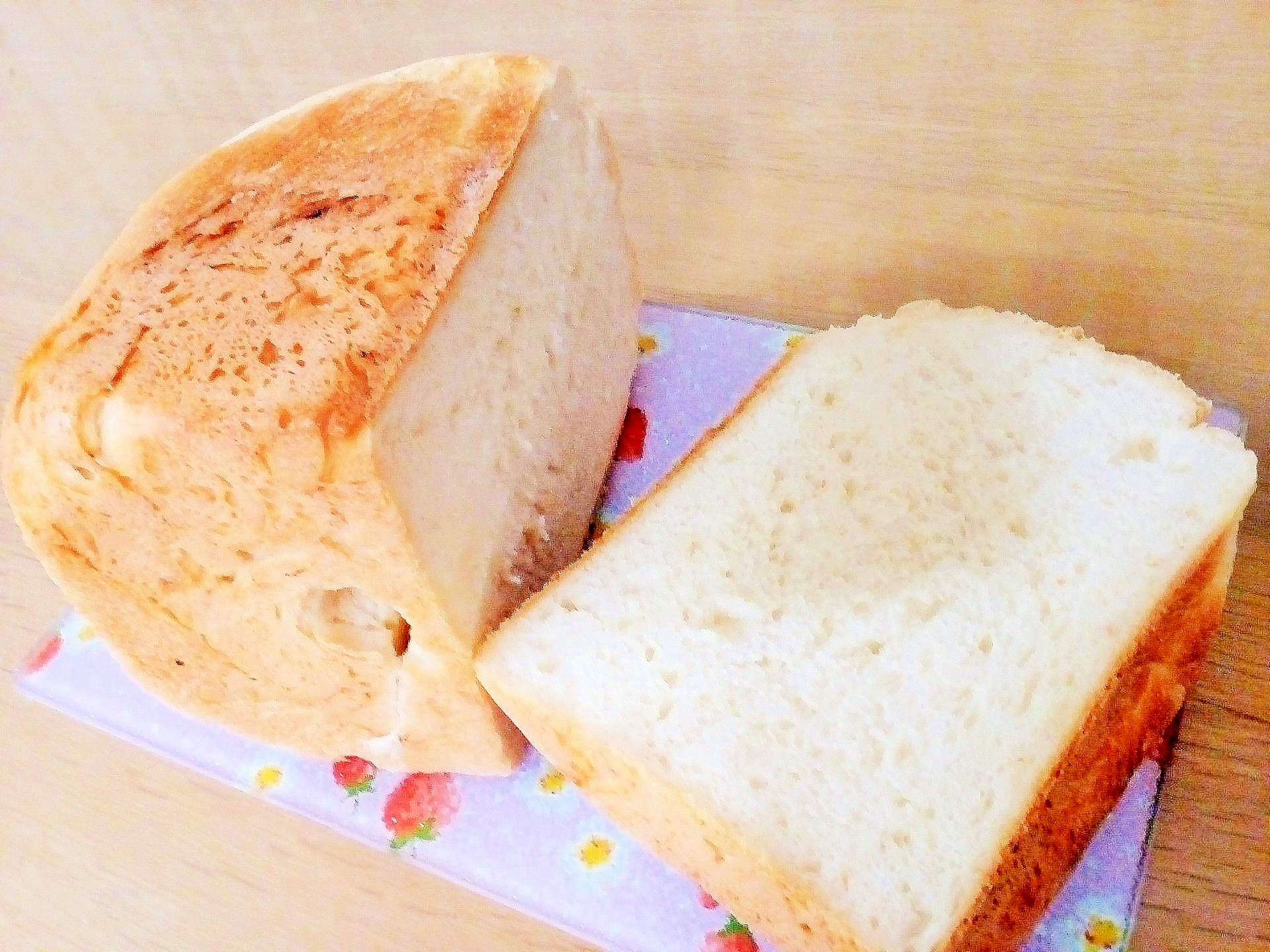 ♪ホームベーカリーで減塩食パン♡約6割カット♪