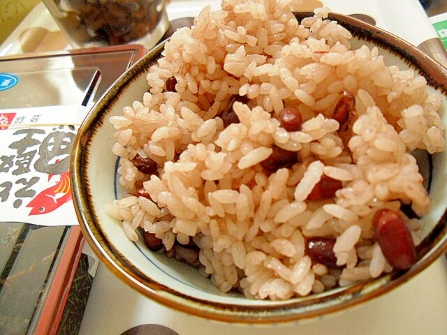 ゆで小豆で簡単お赤飯 レシピ 作り方 By ミスチバス 楽天レシピ