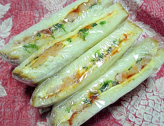 お弁当にハムと卵のサンドイッチ レシピ 作り方 By デラみーやん 楽天レシピ