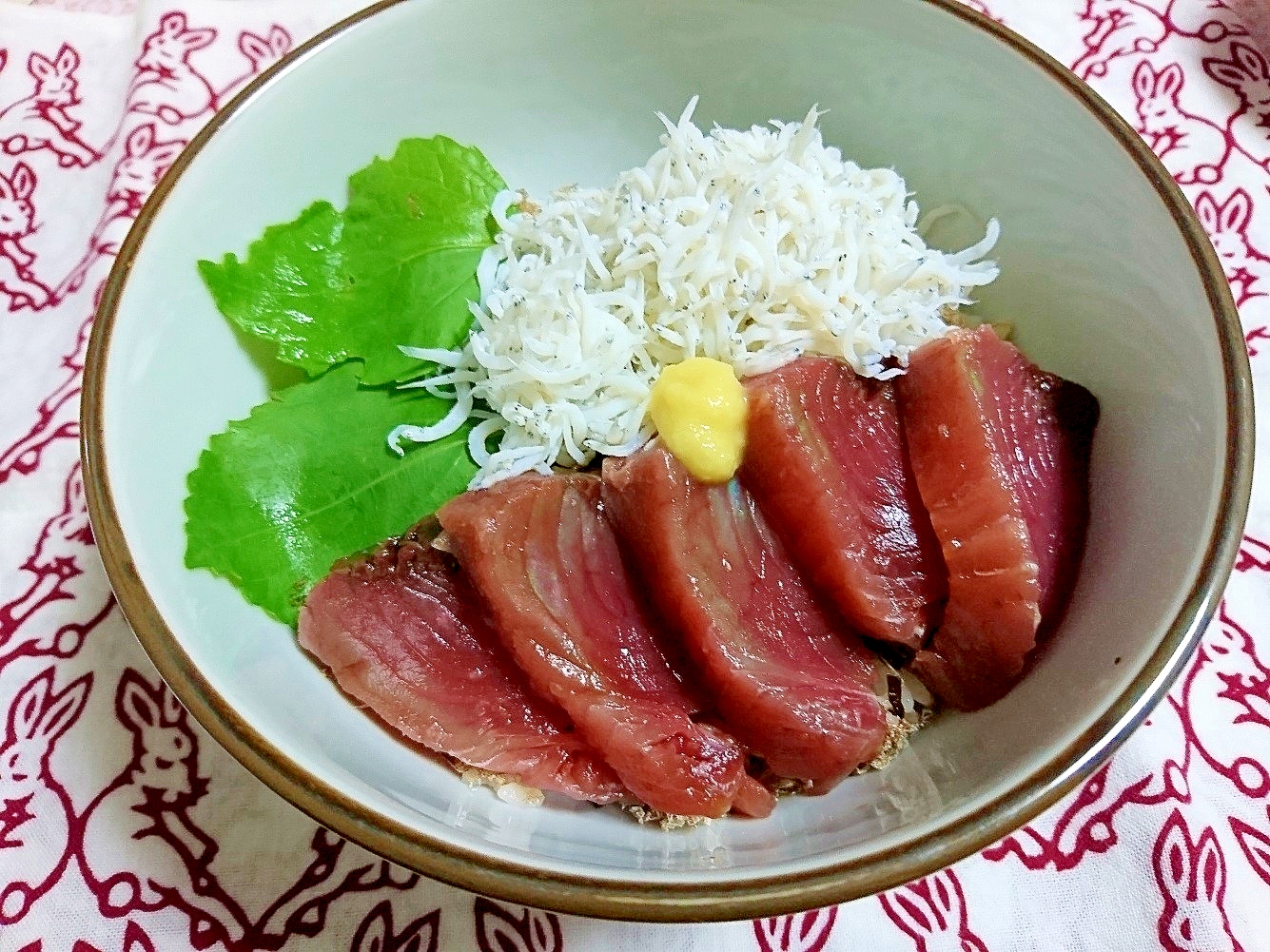 こんぶ御飯で酢飯代わり～海鮮丼