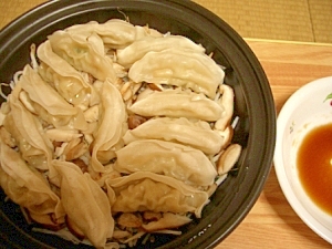 餃子ともやしのレンジ蒸し