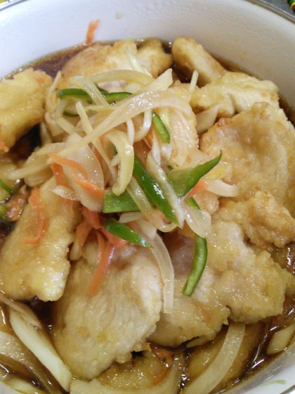 鶏肉が柔らかくて美味しかったです。

２倍の量で作ったのですがあっという間になくなりました(^_^;)