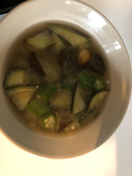 夏バテ予防！夏野菜の味噌汁