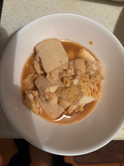 【めんつゆで簡単】豆腐の卵とじ