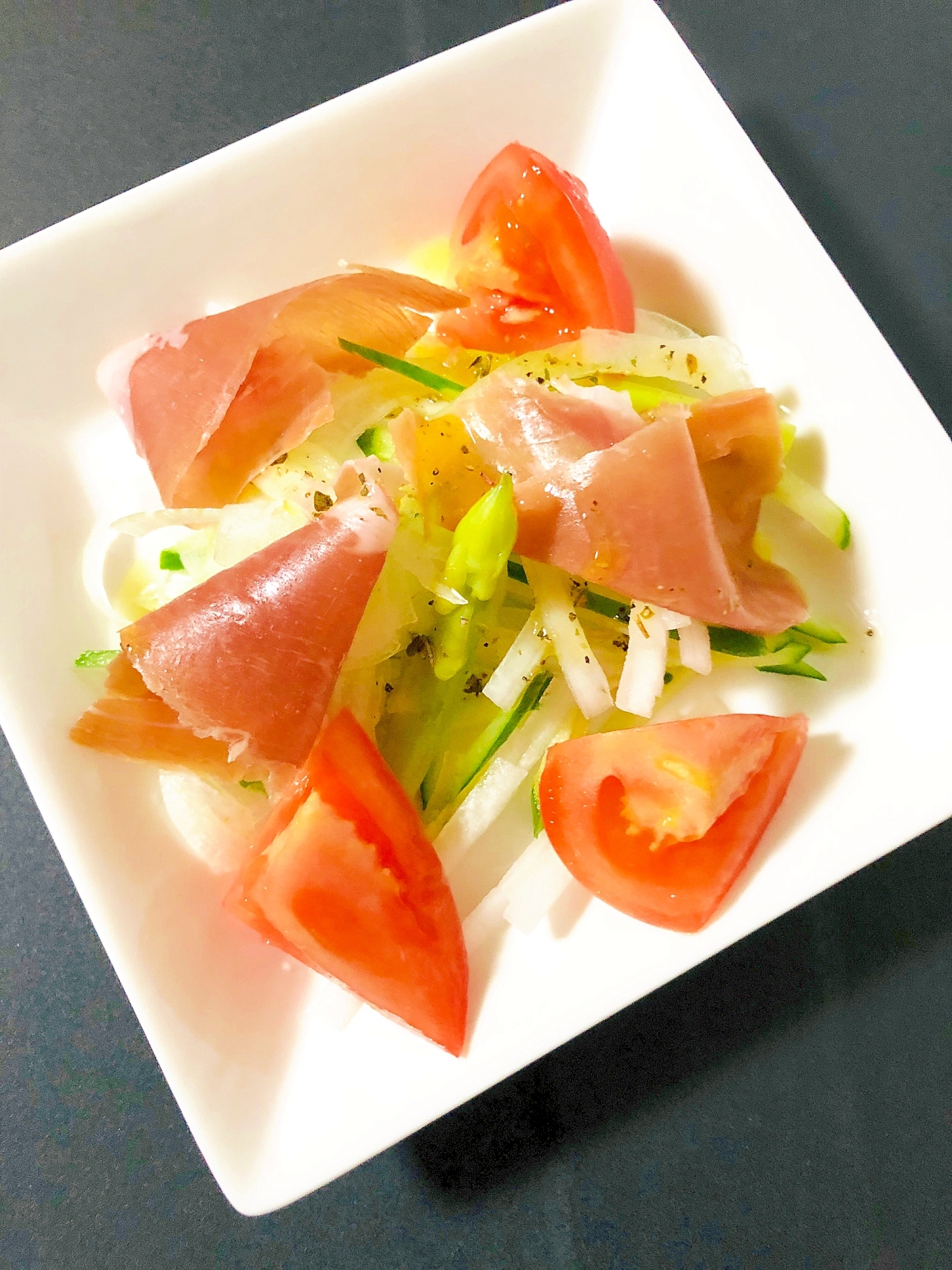 生ハムサラダ レシピ 作り方 By Hamupi Ti Zu 楽天レシピ