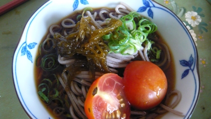 もずく冷やし蕎麦