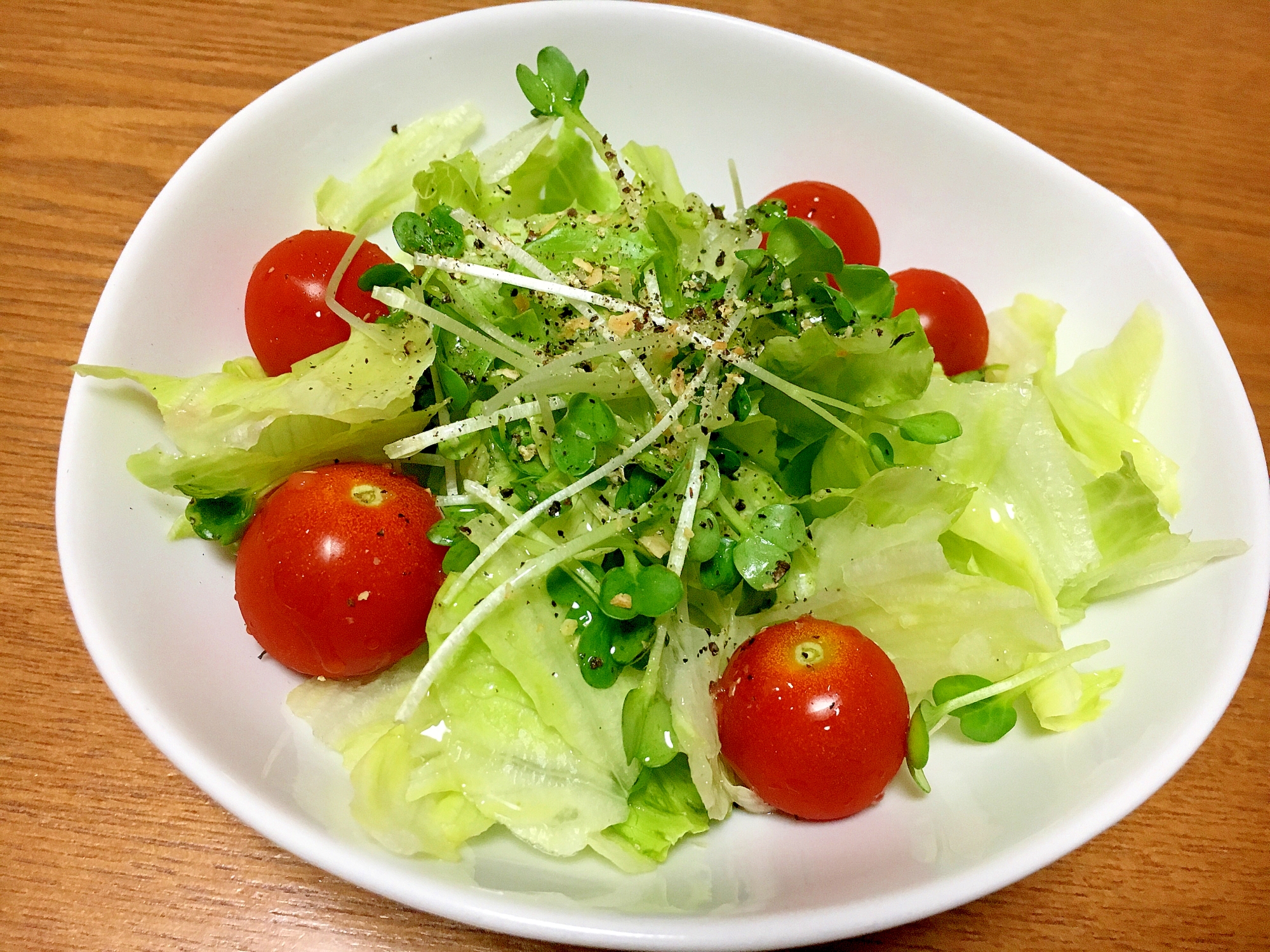 生野菜のレモンドレッシング