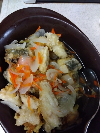 うちのおかず　鯵の南蛮漬け