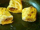 お弁当に♪豚そぼろ入り卵焼き