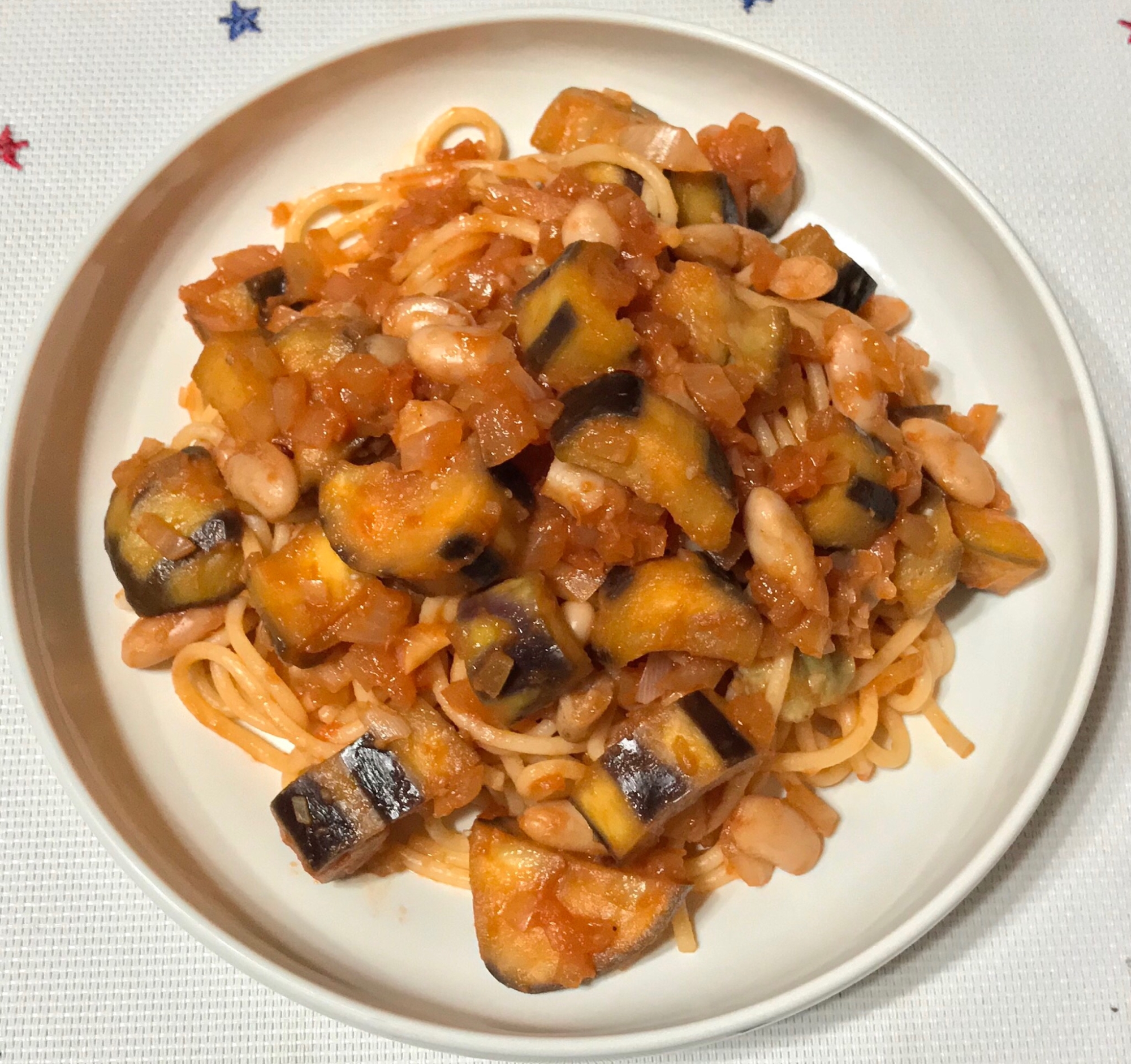 茄子のトマトパスタ English レシピ 作り方 By りんりんxoxo 楽天レシピ