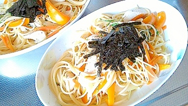 ふわトロささみ！のアッサリさっぱりパスタ♪