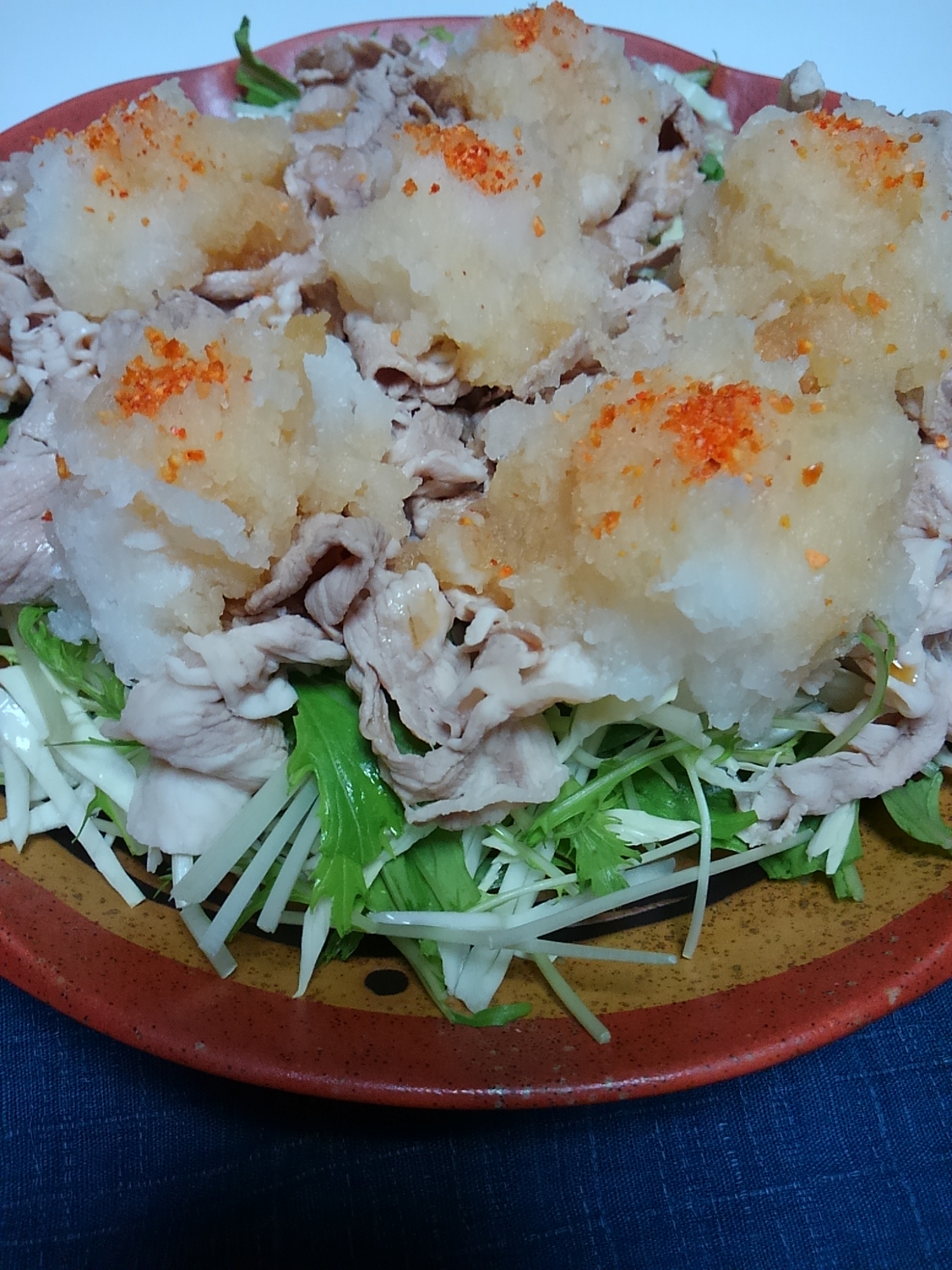 冷しゃぶサラダ おろしポン酢がけ レシピ 作り方 By 1つ 楽天レシピ 冷しゃぶサラダ おろしポン酢がけ レシピ 作り方 By 1つ 楽天レシピ