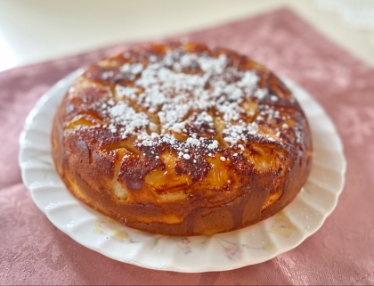 フライパンで焼く時短パイナップルケーキ♪