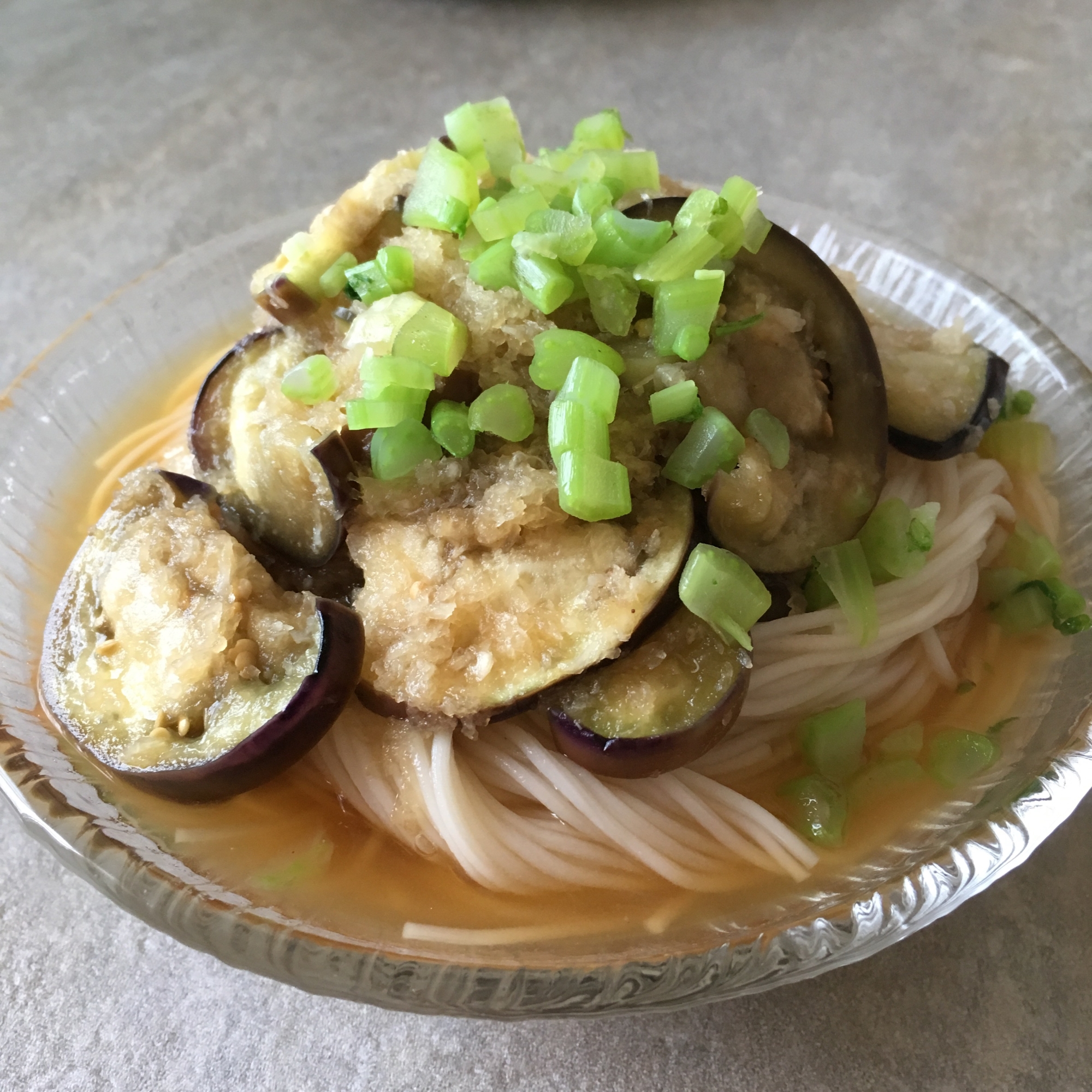 ナスのみぞれそうめん♪