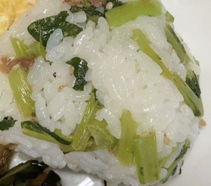 魚肉ソーセージの菜飯
