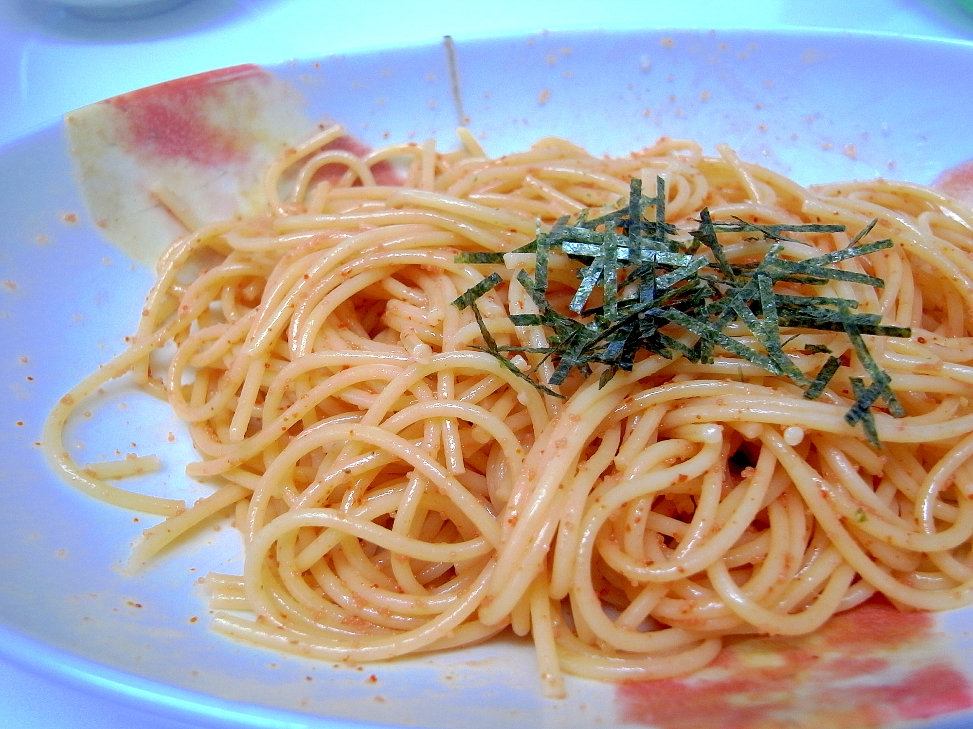市販のパスタソースで 明太子風パスタ レシピ 作り方 By Kram 楽天レシピ