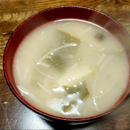 水菜豆腐のお味噌汁✧˖°
