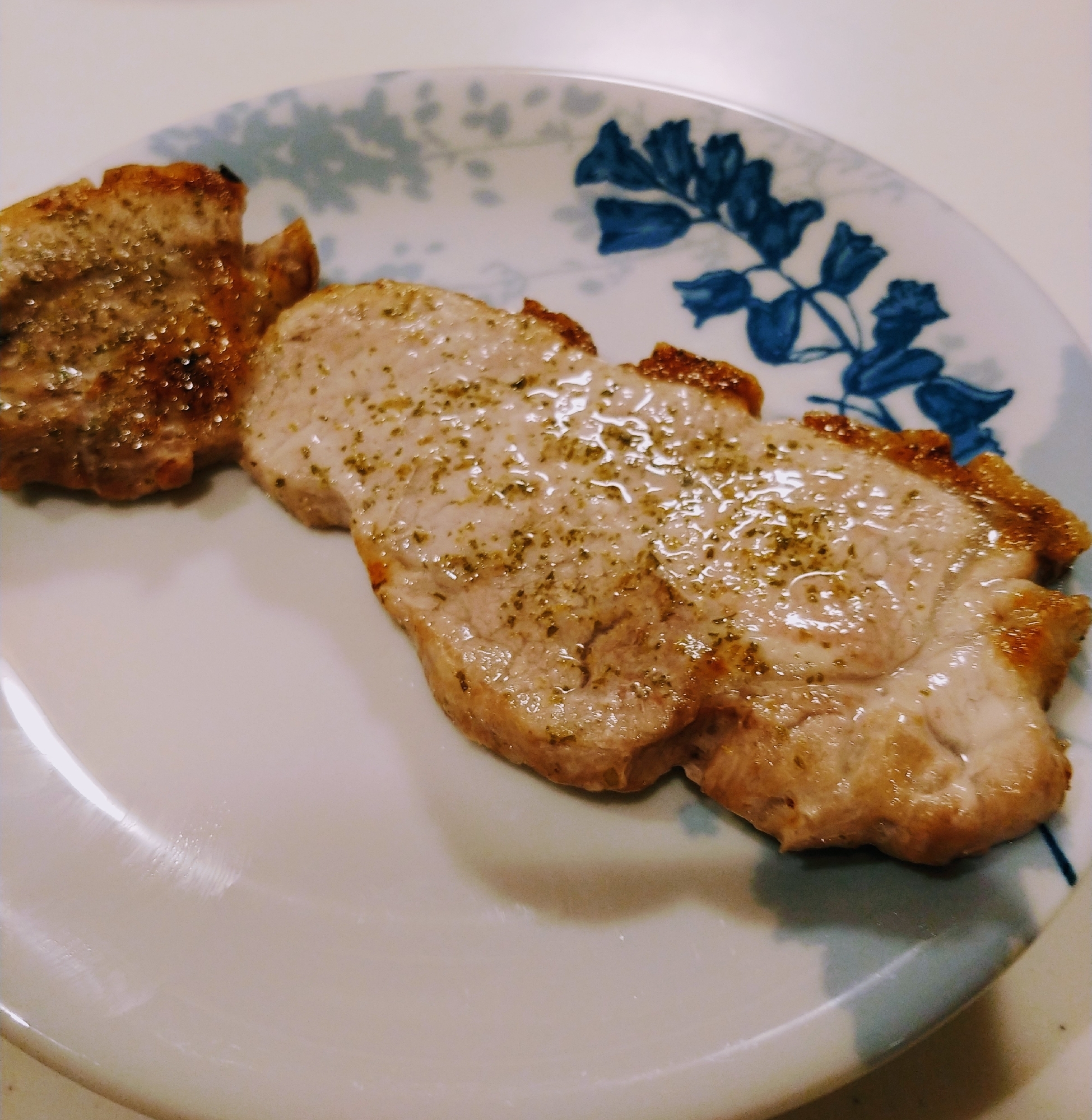 夕飯に☆グリルで簡単とんテキ