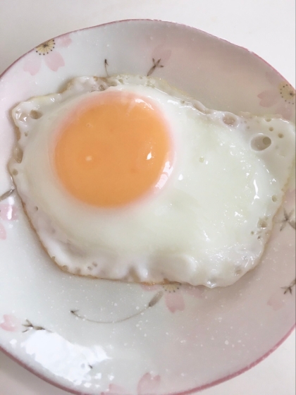 半熟目玉焼きが、美味しかったです。