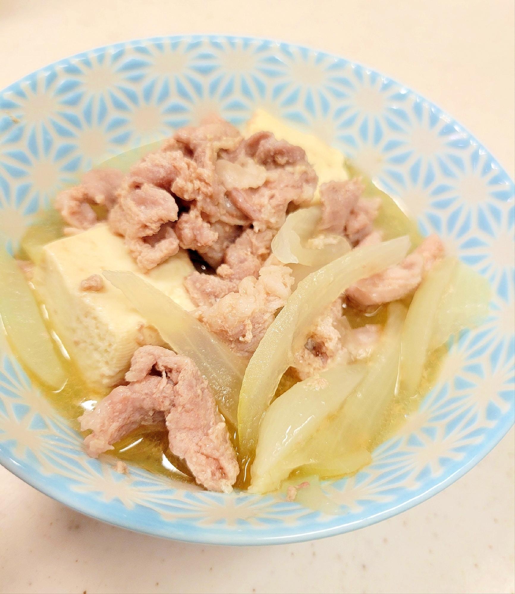 簡単(^^)手作り生姜ダレdeウマ塩味の肉豆腐♪