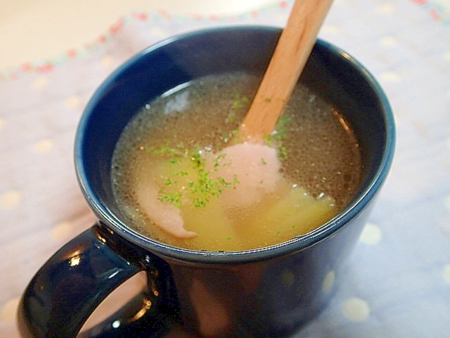 じゃが芋とハムのコンソメスープ