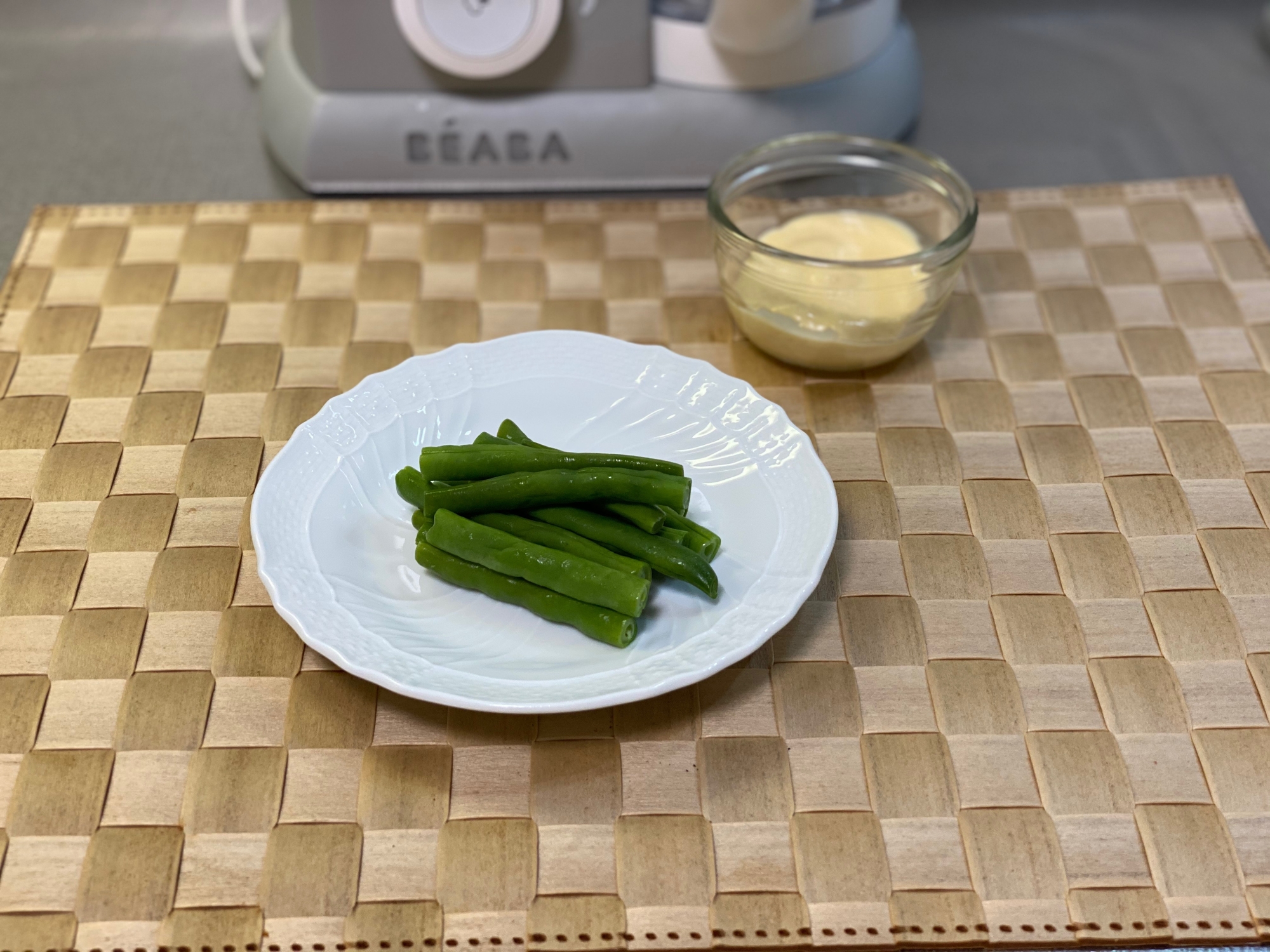 いんげん　蒸し料理　BEABA 瞬間蒸し野菜