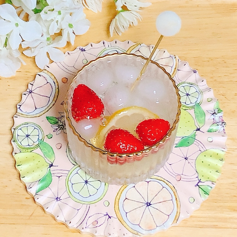 旬のフルーツ♪炭酸水•.¸¸¸.☆