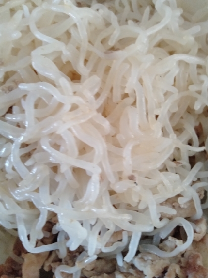 豚バラと糸こんにゃくの煮物