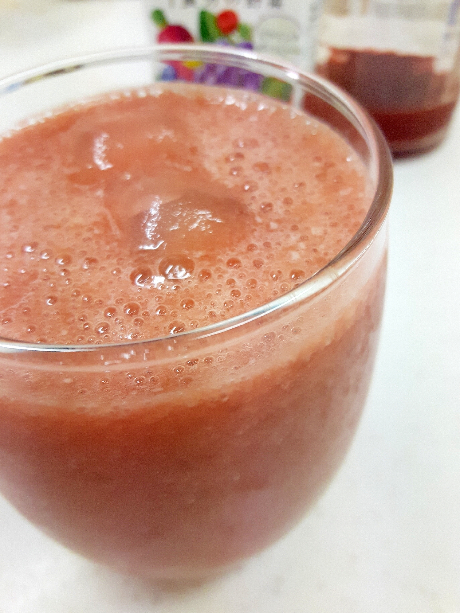 バナナ&甘酒&野菜ジュースのヘルシードリンク♪