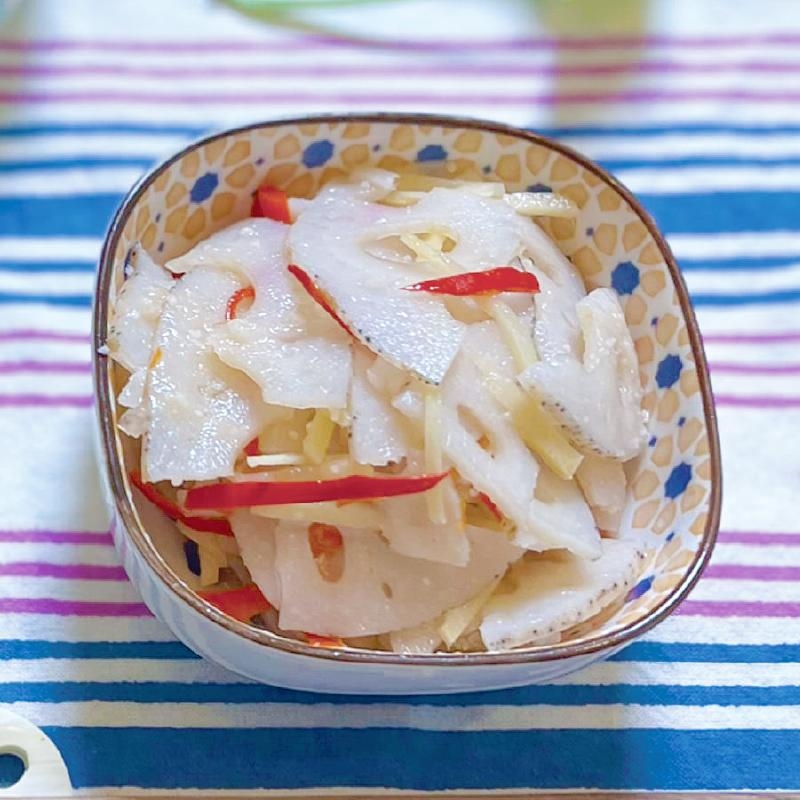 れんこんの甘酢あえ　台湾風