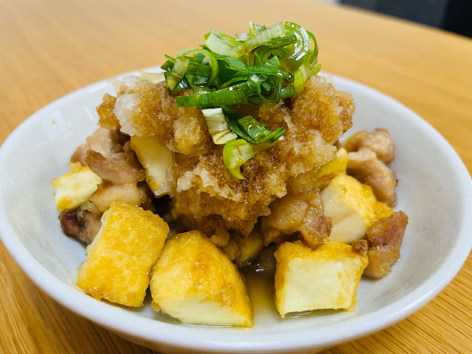 ボリューム満点！鶏と厚あげのおろしポン酢