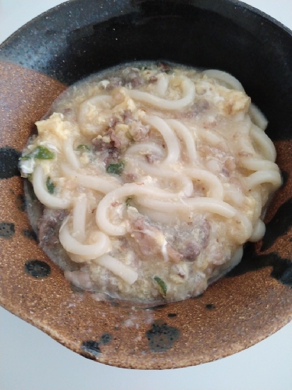 ＊＊ふんわ～り卵の優しいあんかけうどん＊＊