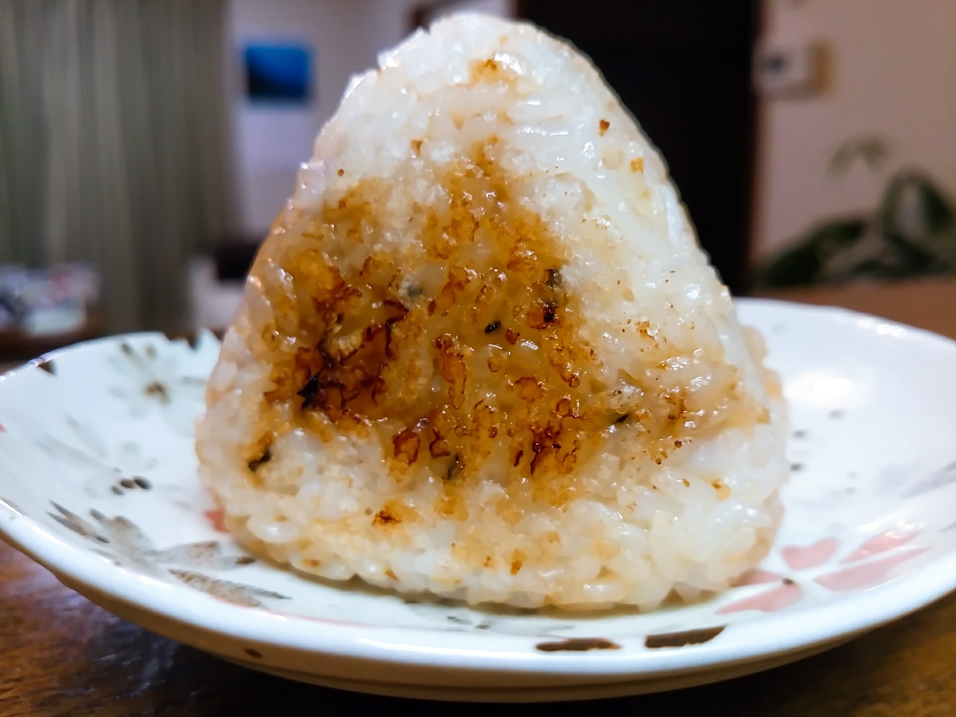 釜玉ふりかけで焼きおにぎり