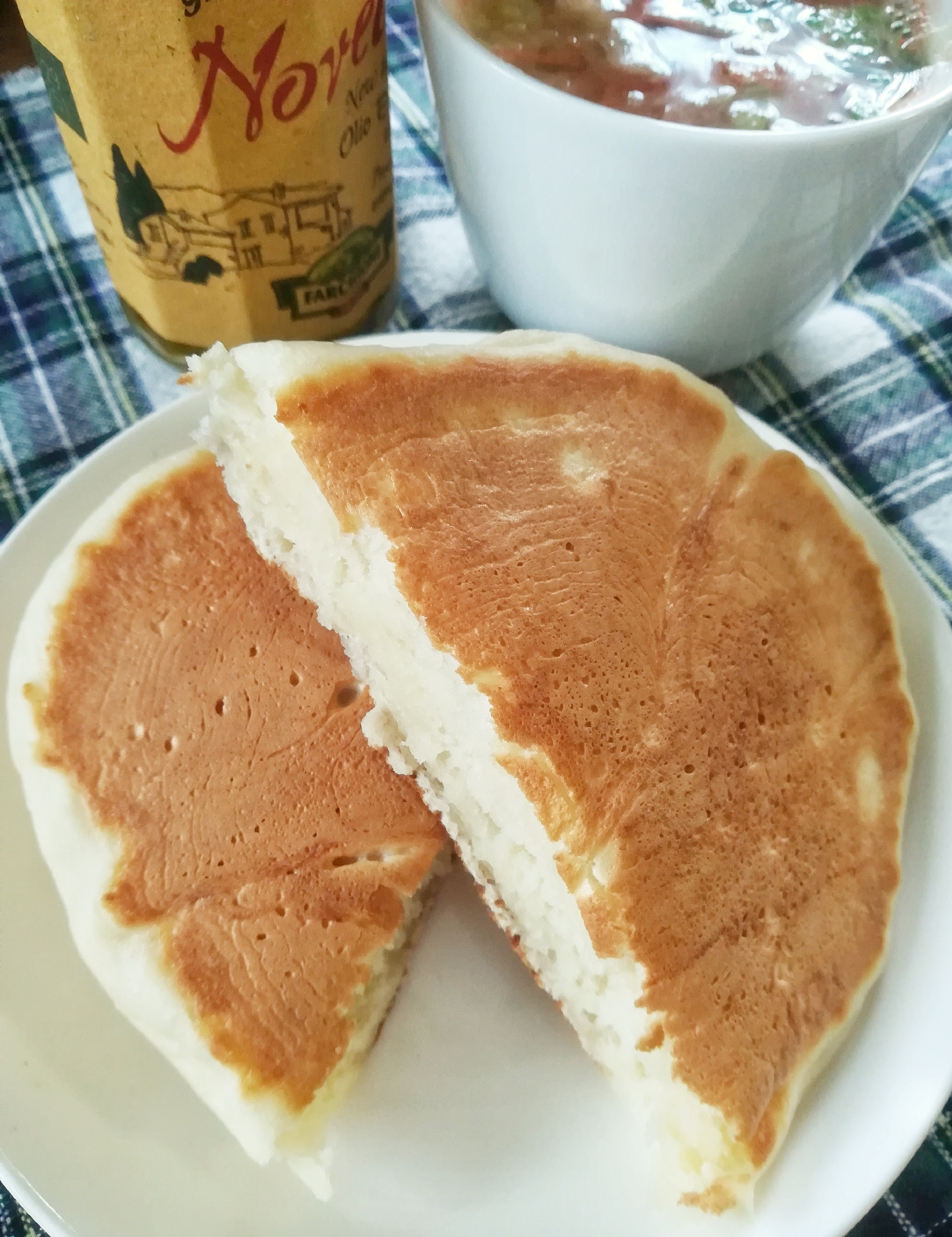 混ぜてフライパンで焼くだけのもっちりパン レシピ 作り方 By たまのうちそとごはん 楽天レシピ