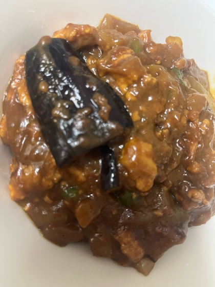 なすとひき肉のキーマカレー